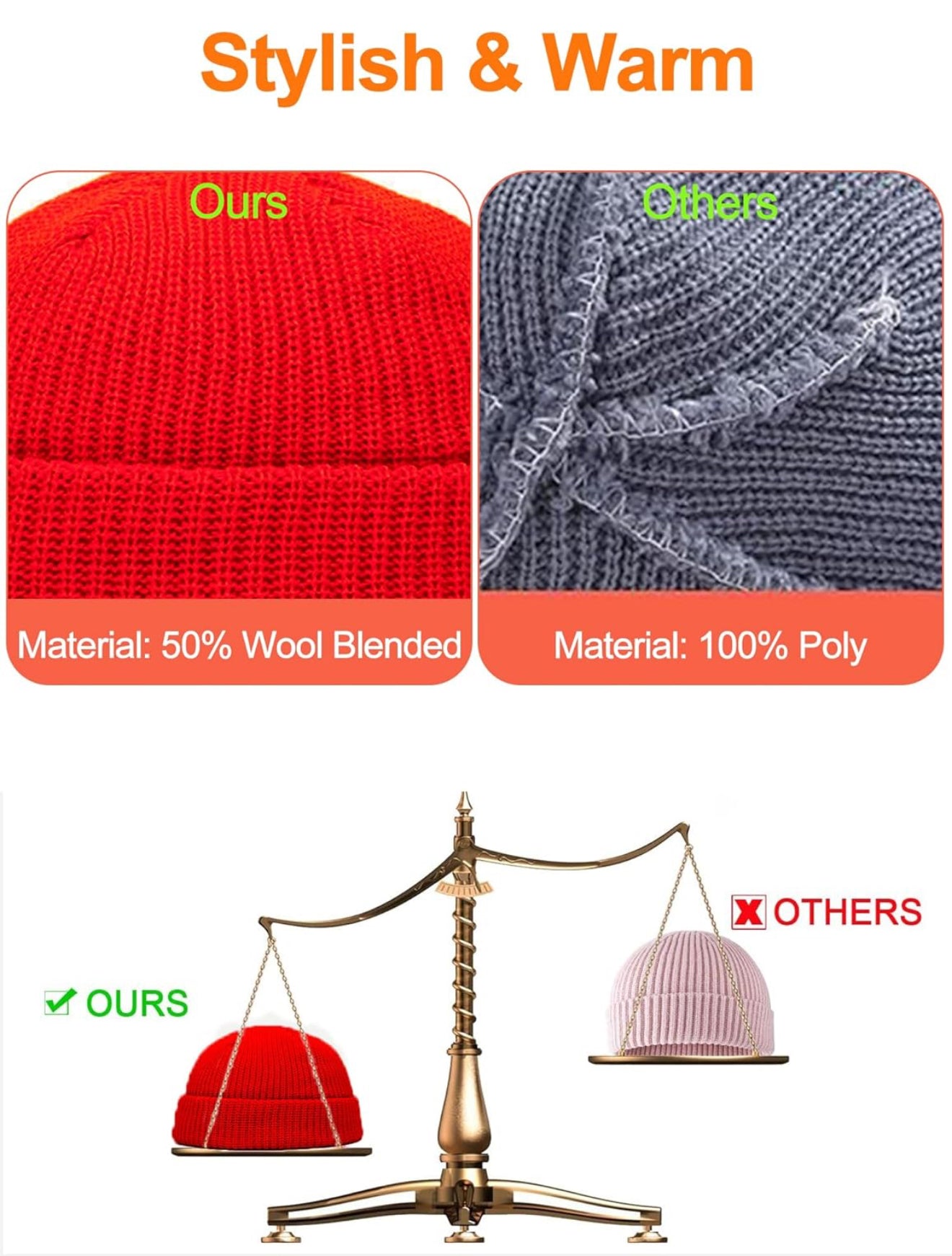 Short Fisherman Beanie
