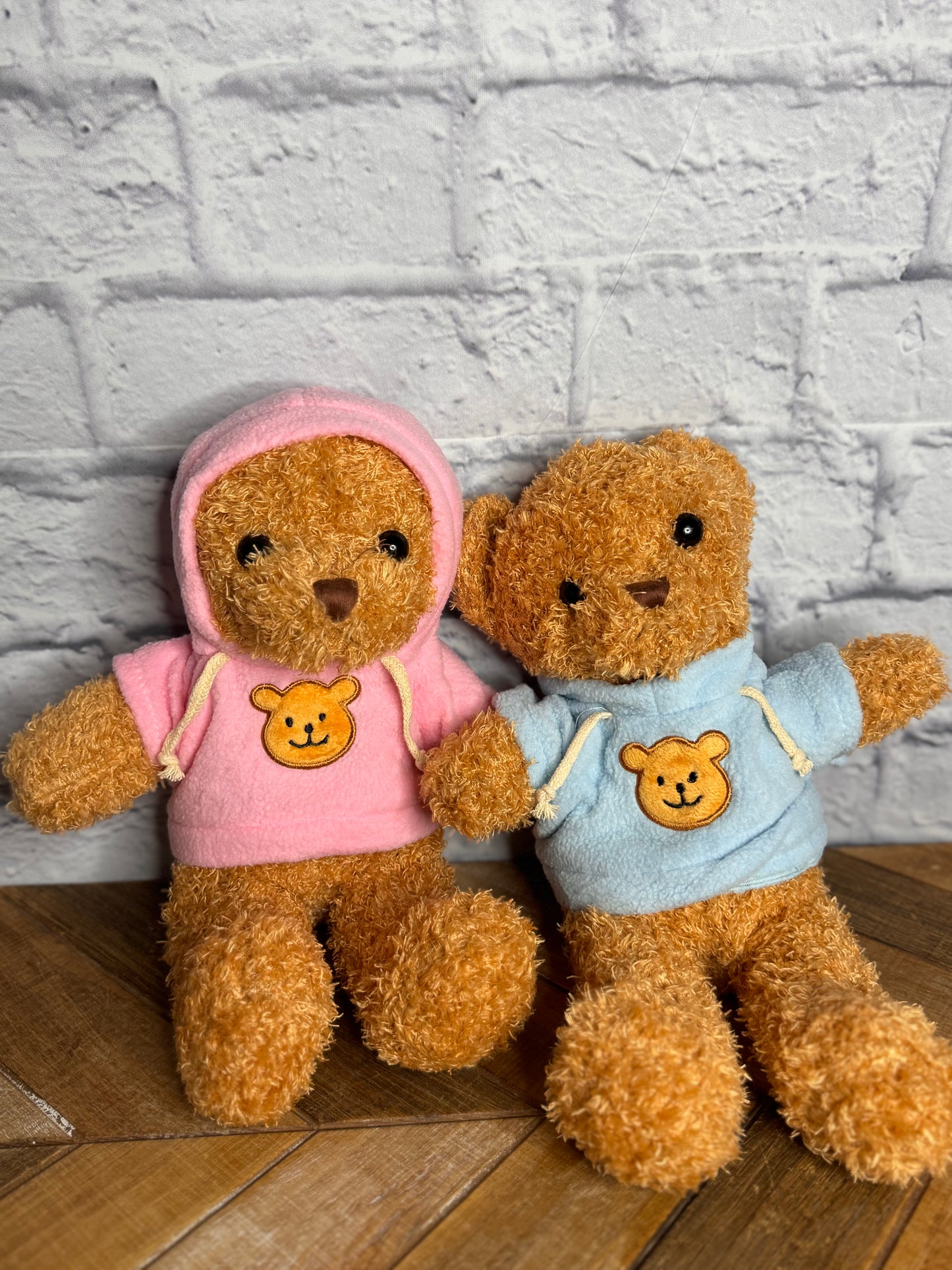 Shaggy Bear with Hoodie Bow Tie