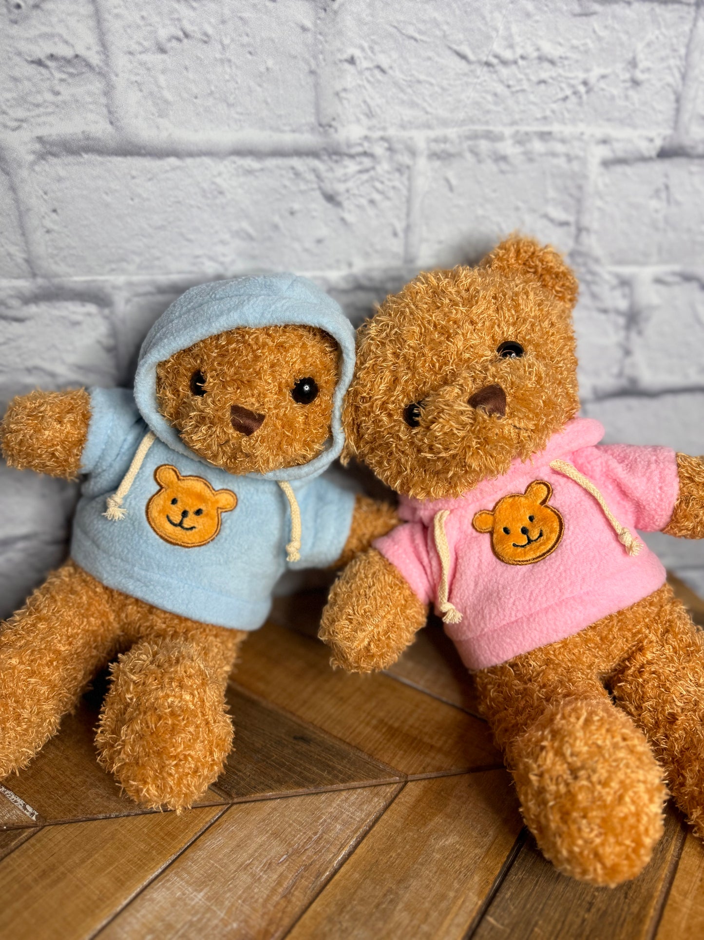 Shaggy Bear with Hoodie Bow Tie