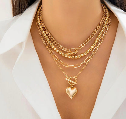4-Piece Chunky Chain Necklaces