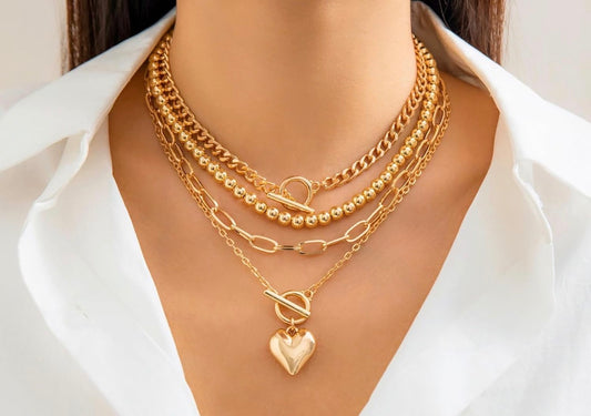 4-Piece Chunky Chain Necklaces
